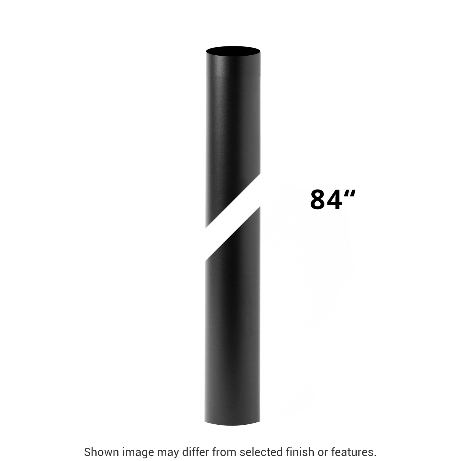 7' Round Outdoor Post - White by Hubbardton Forge