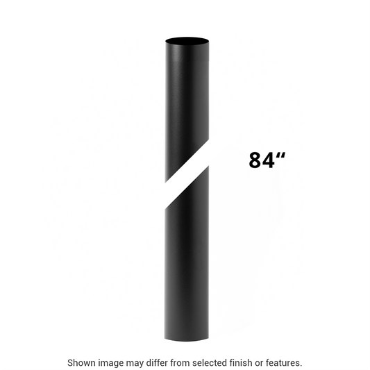 7' Round Outdoor Post - White by Hubbardton Forge