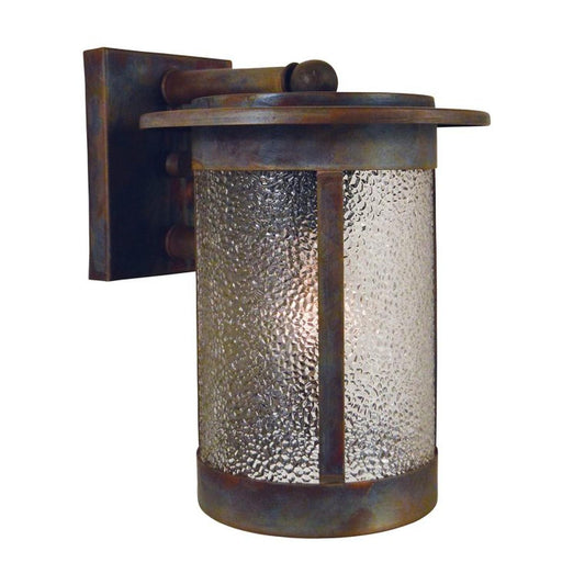 7″ Santorini Wallmount - SAB-7DD-RC - Raw Copper by Arroyo Craftsman