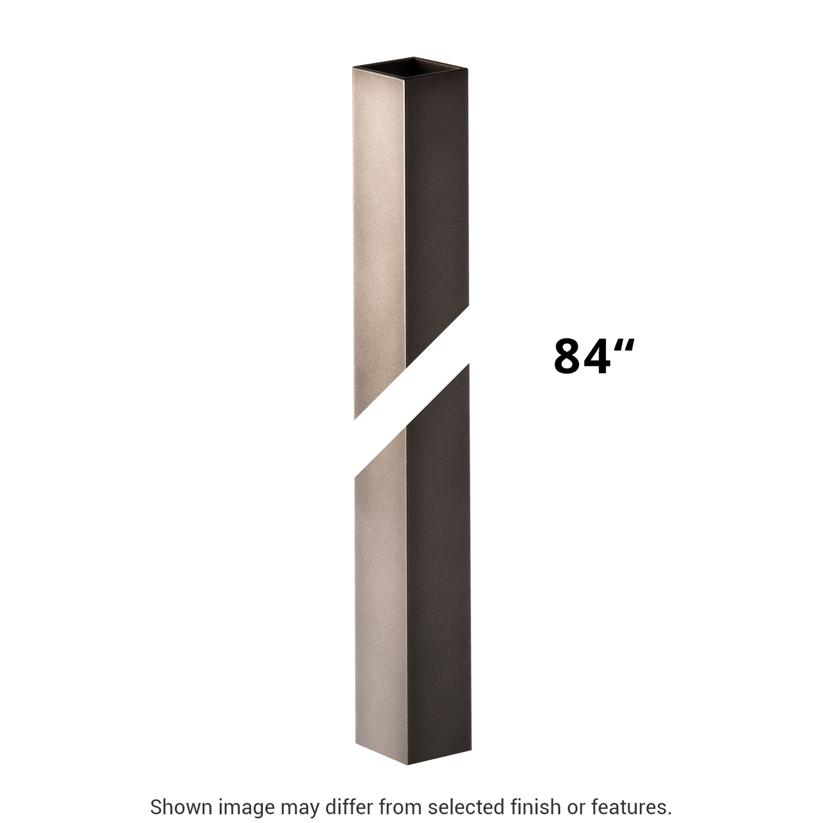 7' Square Outdoor Post - White by Hubbardton Forge