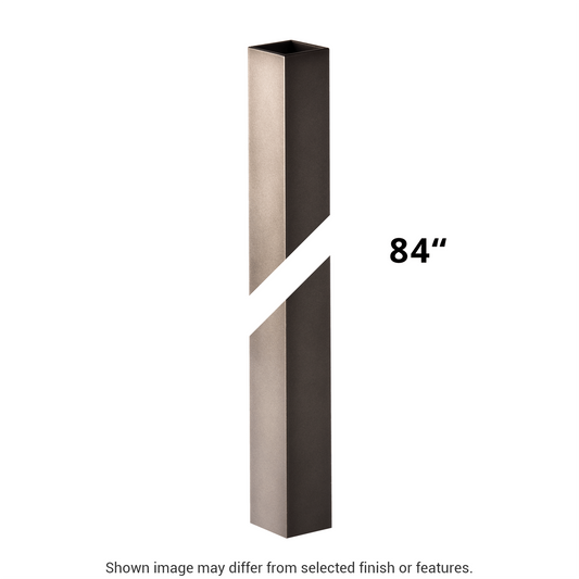 7' Square Outdoor Post - White by Hubbardton Forge