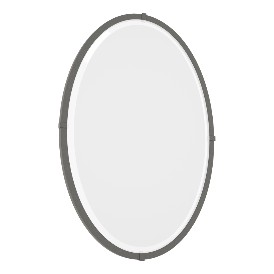 Hubbardton Forge 710004 Beveled Oval Mirror - Handcrafted Artistry with Versatile Finish Options