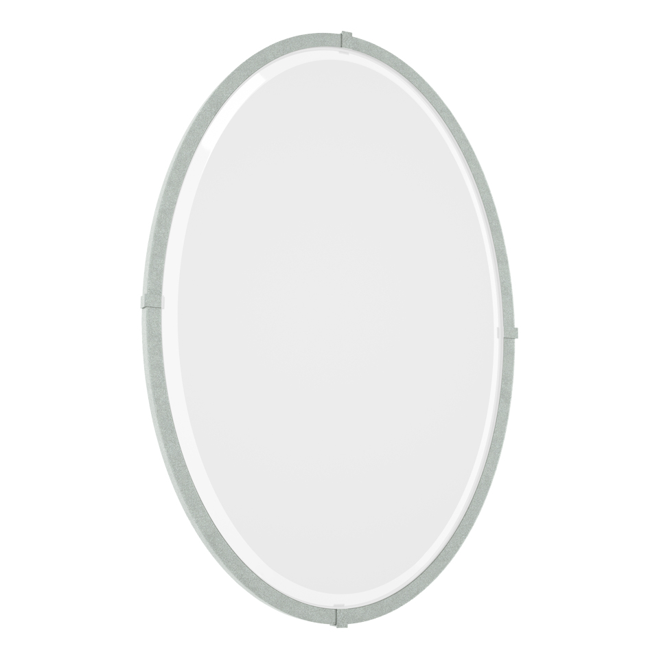 Hubbardton Forge 710004 Beveled Oval Mirror - Handcrafted Artistry with Versatile Finish Options