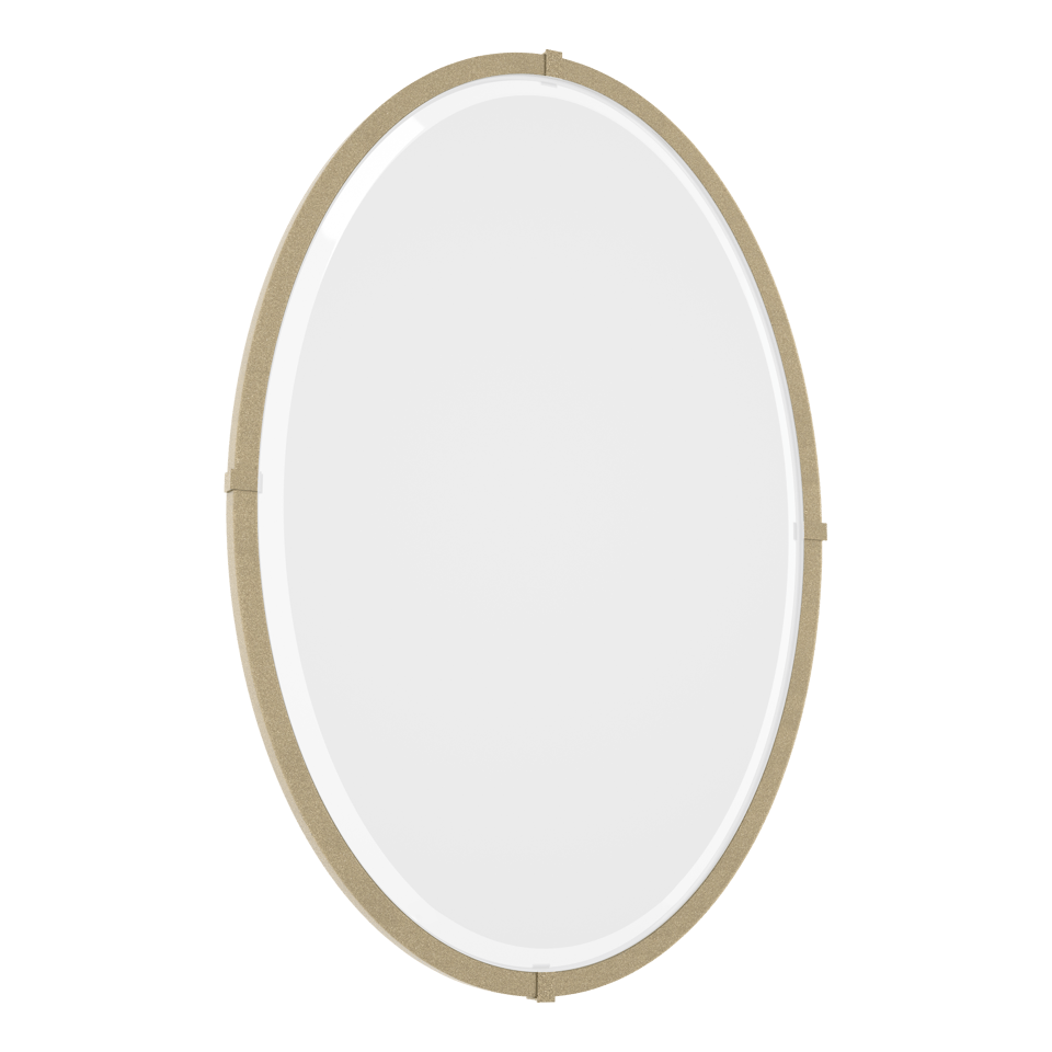Hubbardton Forge 710004 Beveled Oval Mirror - Handcrafted Artistry with Versatile Finish Options