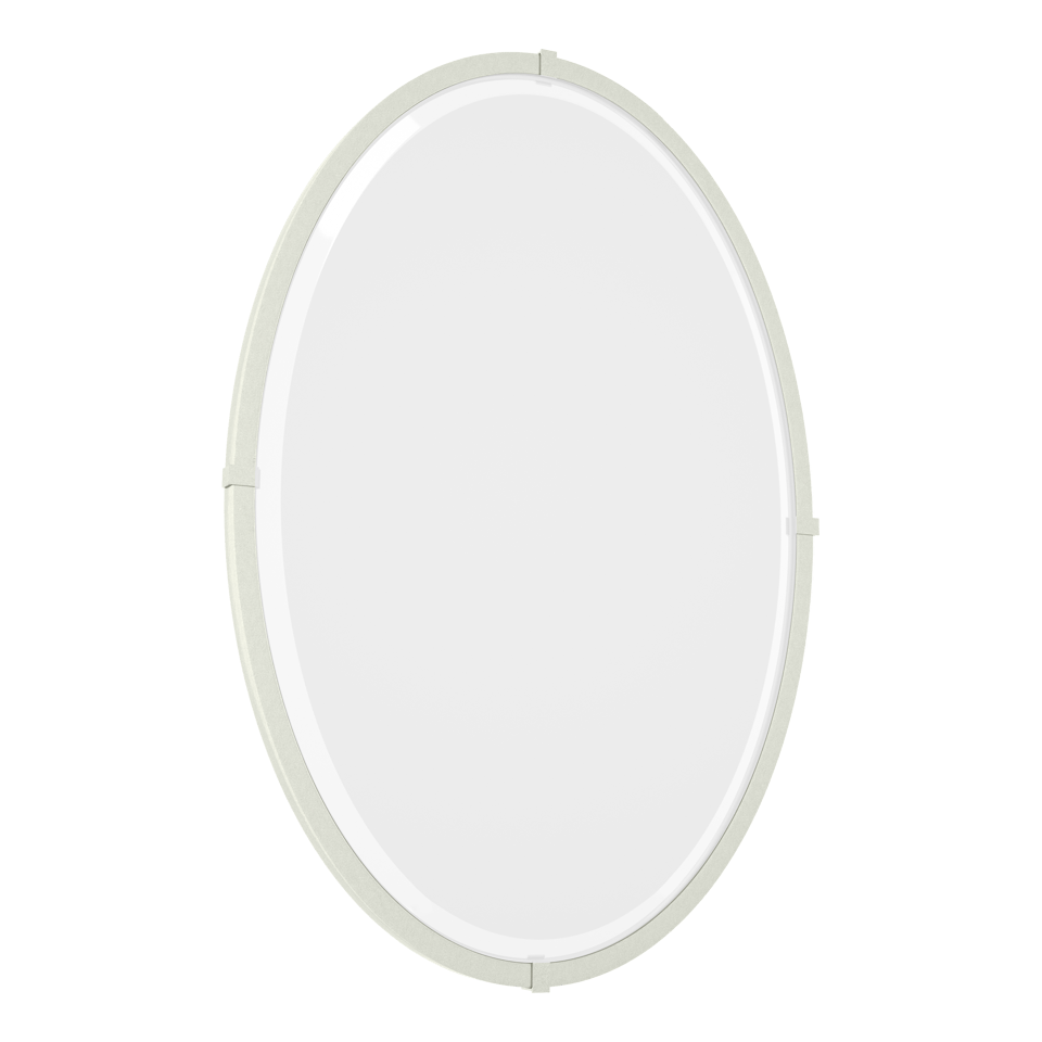 Hubbardton Forge 710004 Beveled Oval Mirror - Handcrafted Artistry with Versatile Finish Options