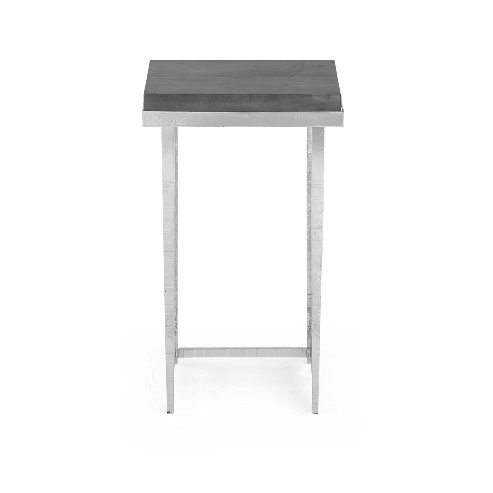Hubbardton Forge Wick Side Table with 1.5" Solid Maple Top, Custom Finishes, 27"H x 16"W x 14"D