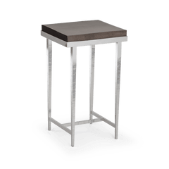 Hubbardton Forge Wick Side Table with 1.5" Solid Maple Top, Custom Finishes, 27"H x 16"W x 14"D