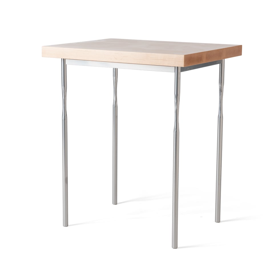 Senza Wood Top Side Table by Hubbardton Forge - Custom Finishes, Artisan Crafted Elegance