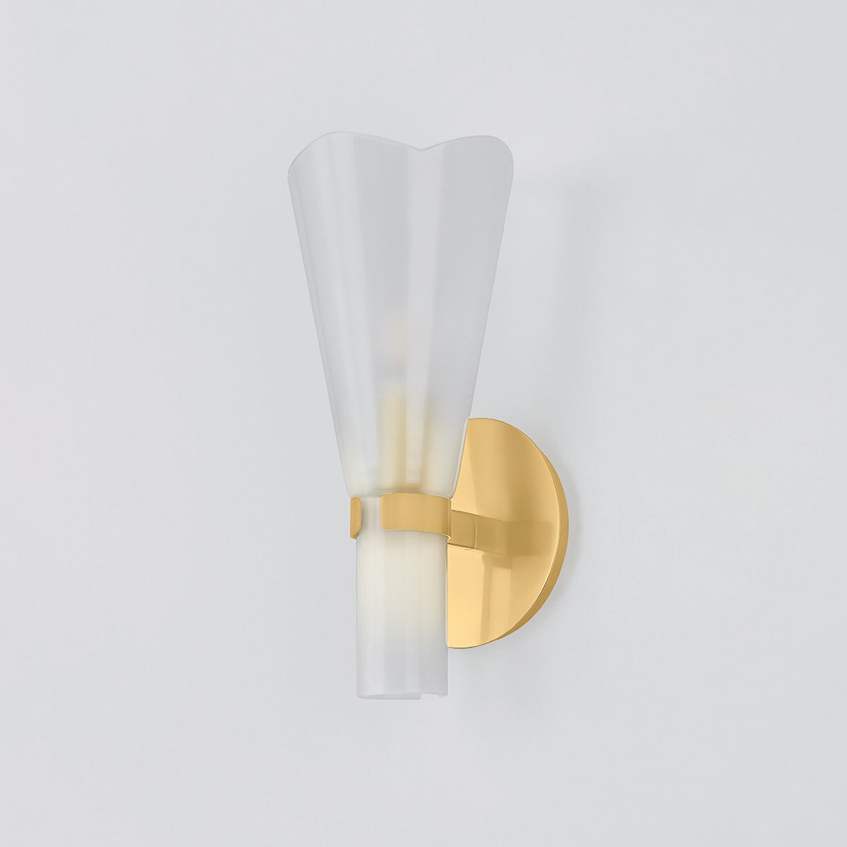 Pine Isle Wall Sconce by Hudson Valley Lighting - Dimmable 1-Light Fixture with Etched Glass Shade