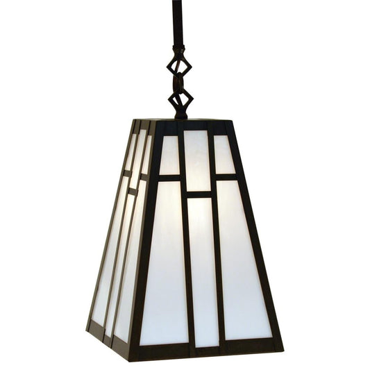 8″ Asheville Stem Mount Pendant - ASH-8WO-BZ - Bronze by Arroyo Craftsman
