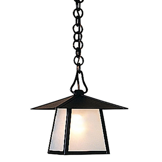 8″ Carmel Pendant Without Overlay - CH-8EF-BK - Satin Black by Arroyo Craftsman