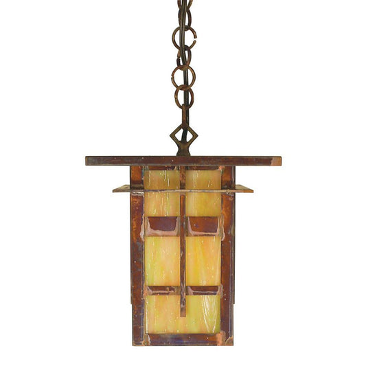 8″ Finsbury Pendant - FIH-8GW-RC - Raw Copper by Arroyo Craftsman