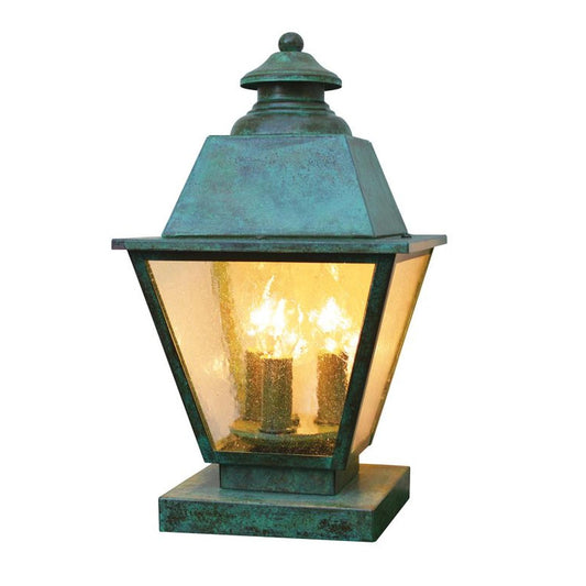 8″ Inverness Column Mount With Metal Roof - INC-8MRCS-VP - Verdigris Patina by Arroyo Craftsman