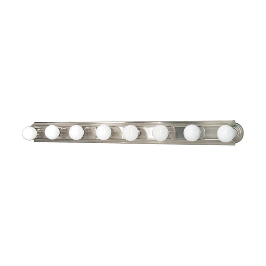 8 Light - 48" Vanity Strip - Brushed Nickel Finish - Satco 60-303