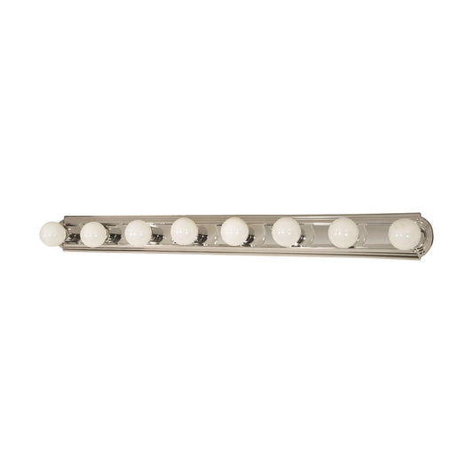 8 Light - 48" Vanity Strip - Polished Chrome Finish - Satco 60-299