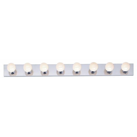 8 Light - 48" Vanity Strip - Polished Chrome Finish - Satco SF77-195