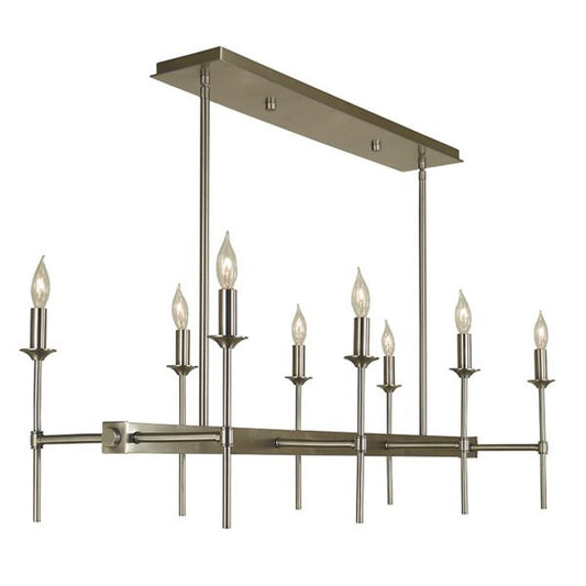 8-Light Brushed Nickel Chandler Island - 4698 BN by Framburg