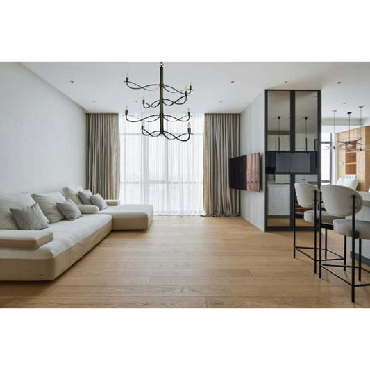8-Light Iron Telluride Foyer Chandelier - 5728 IRON by Framburg