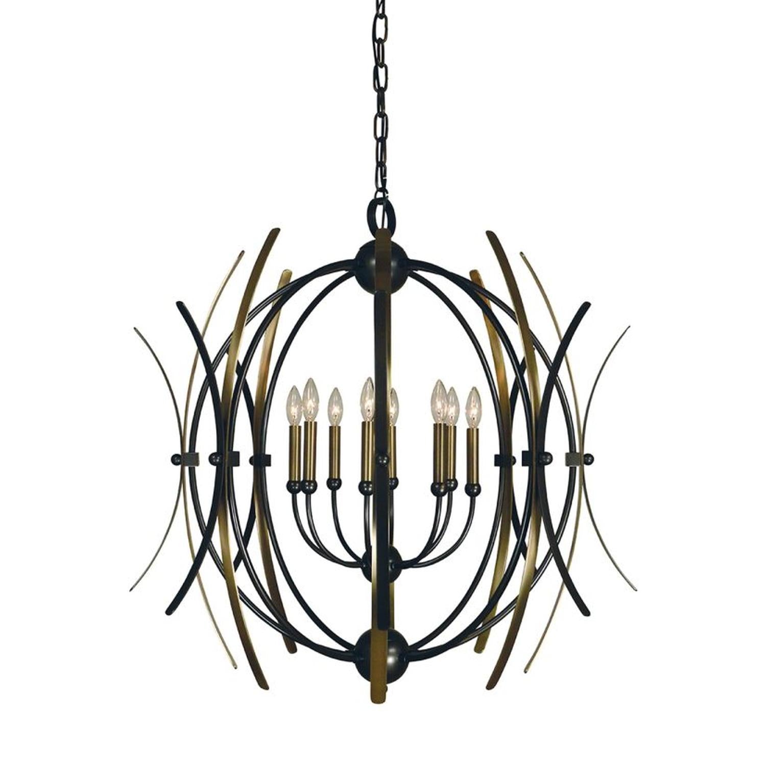 8-Light Monique Dining Chandelier - 5058 MB/AB by Framburg