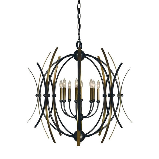 8-Light Monique Dining Chandelier - 5058 MB/AB by Framburg