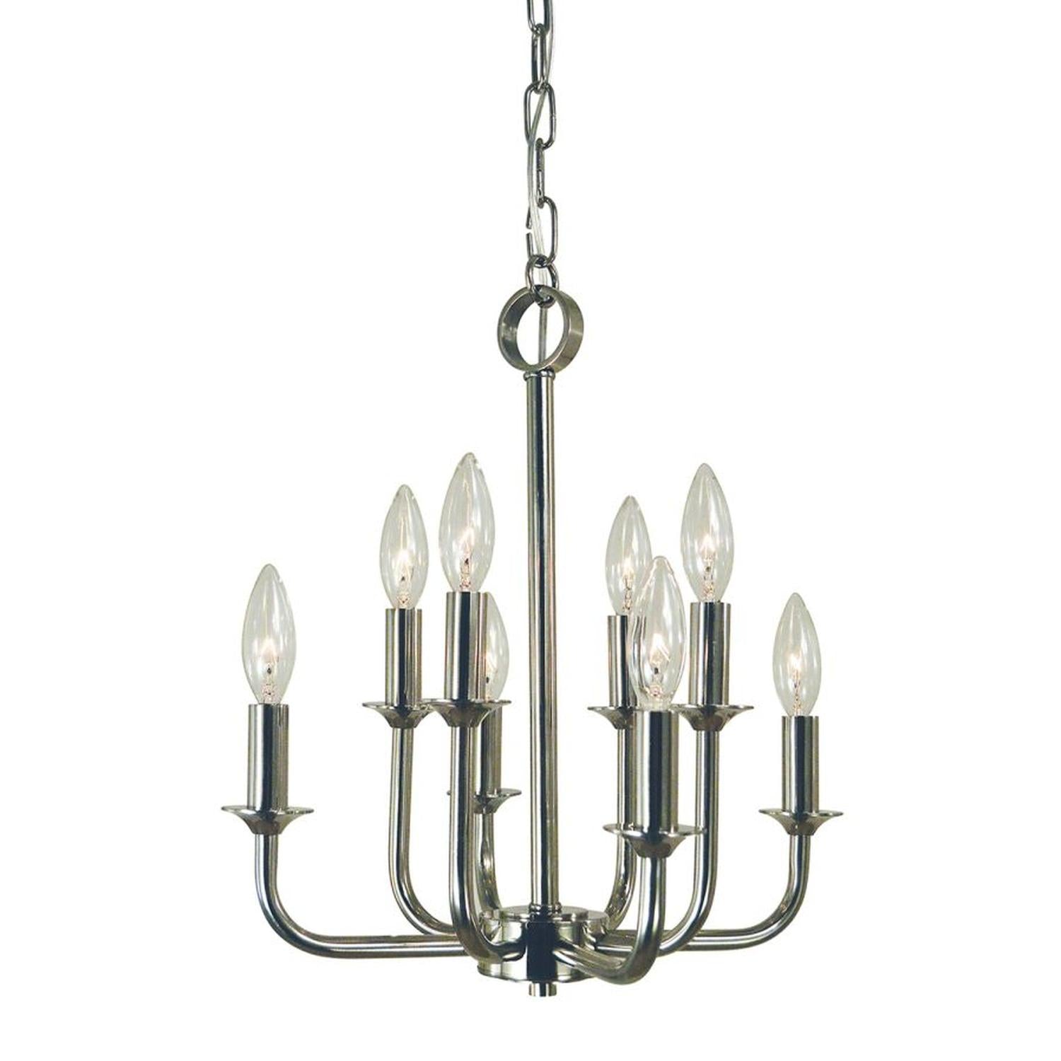 8-Light Polished Nickel Boulevard Dining Chandelier - 4986 PN by Framburg