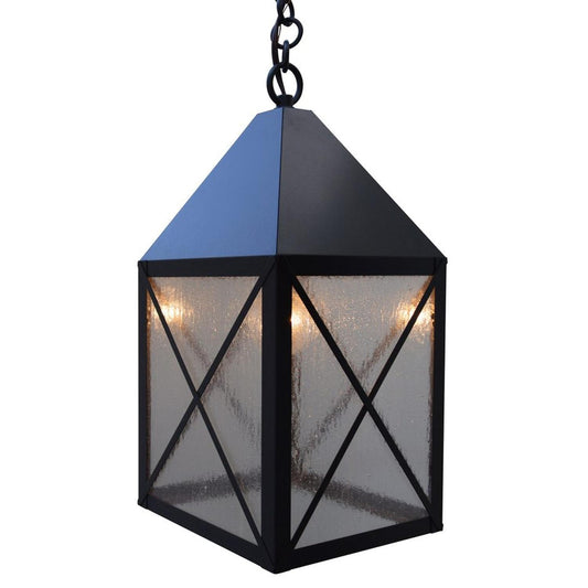 8″ Nottingham Pendant - NOH-8CS-BZ - Bronze by Arroyo Craftsman
