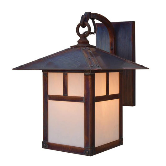 9″ Evergreen Wall Mount With T-Bar Overlay - EB-9TWO-RC - Raw Copper by Arroyo Craftsman