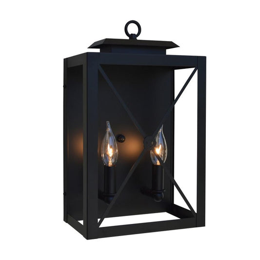 9″ Exeter Sconce - EXS-9CLR-BZ - Bronze by Arroyo Craftsman