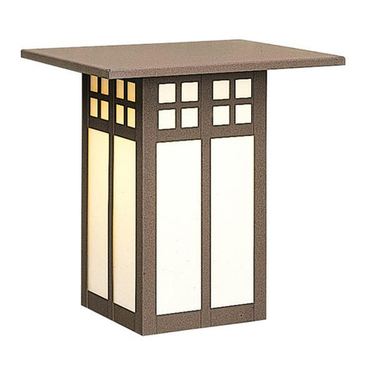 9″ Glasgow Flush Wall Mount - GW-9CR-RB - Rustic Brown by Arroyo Craftsman