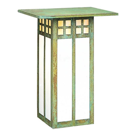 9″ Glasgow Long Body Flush Wall Mount - GW-9LGWC-VP - Verdigris Patina by Arroyo Craftsman