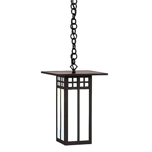 9″ Glasgow Long Body Pendant - GH-9LWO-BK - Satin Black by Arroyo Craftsman