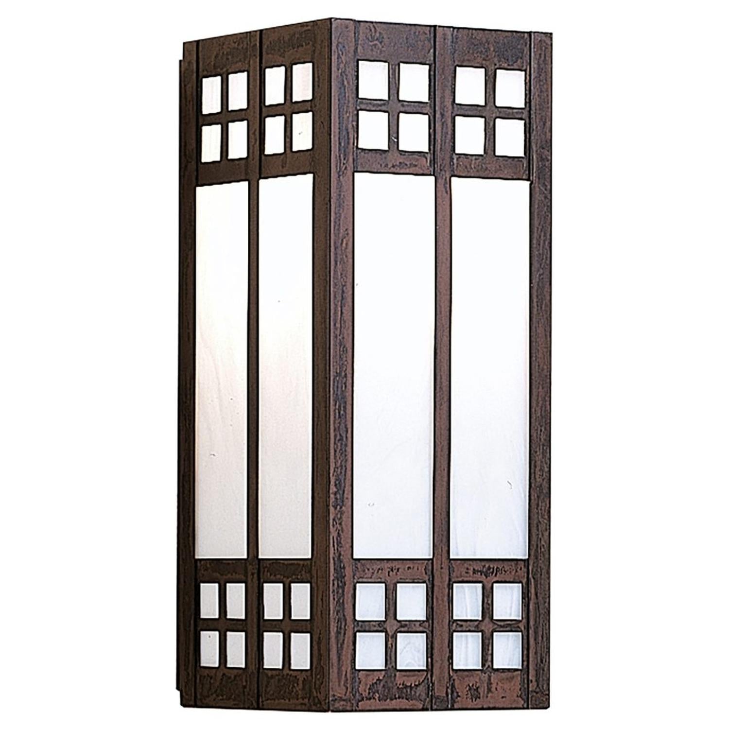 9″ Glasgow Long Body Sconce - GS-9LWO-BZ - Bronze by Arroyo Craftsman