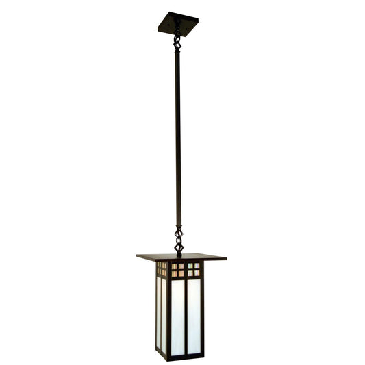 9″ Glasgow Long Body Stem Mount Pendant - GSH-9LGWC-BZ - Bronze by Arroyo Craftsman