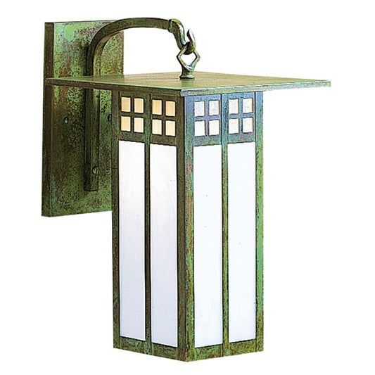 9″ Glasgow Long Body Wall Mount - GB-9LGWC-VP - Verdigris Patina by Arroyo Craftsman