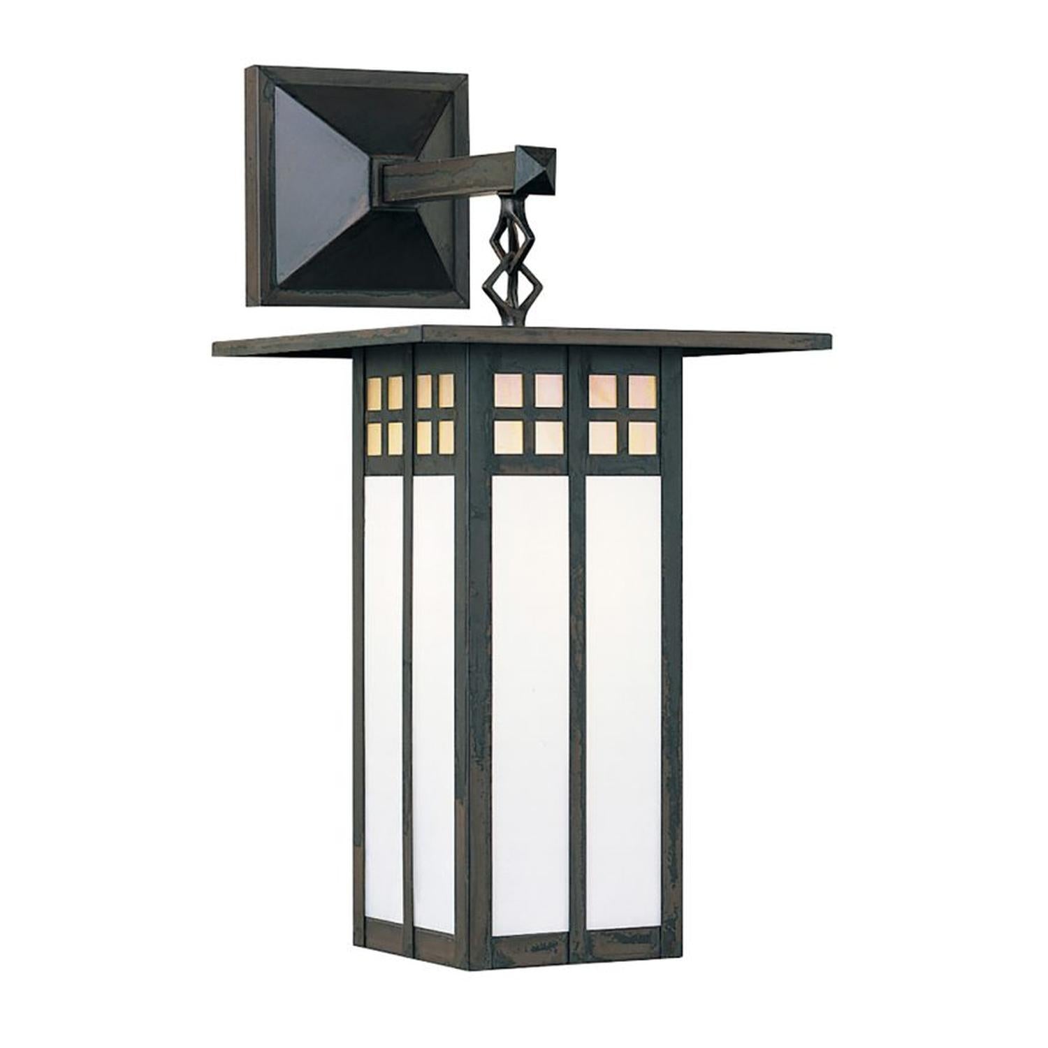 9″ Glasgow Long Body Wall Mount With Straight Arm - GB-9LSAGWC-BZ - Bronze by Arroyo Craftsman