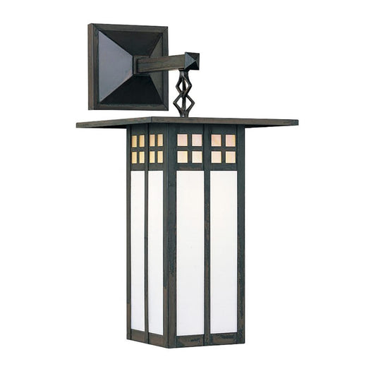 9″ Glasgow Long Body Wall Mount With Straight Arm - GB-9LSAGWC-BZ - Bronze by Arroyo Craftsman