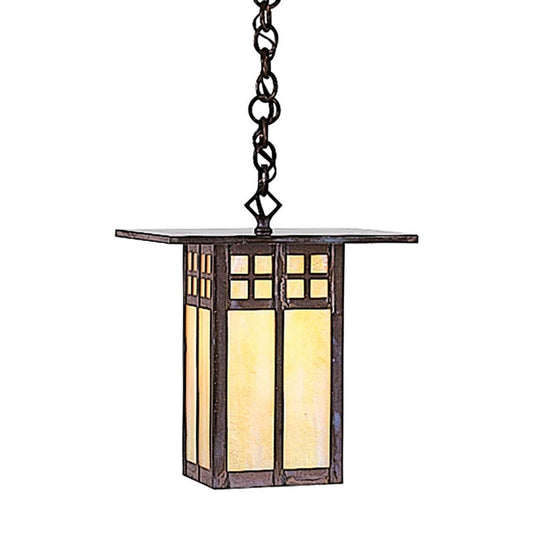 9″ Glasgow Pendant - GH-9GW-MB - Mission Brown by Arroyo Craftsman