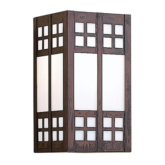 9″ Glasgow Sconce - GS-9WO-BZ - Bronze by Arroyo Craftsman