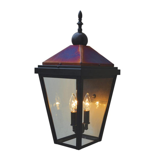 9″ Lancaster Wall Mount - LAB-9CLR-BZ/RC - Bronze with Raw Copper Accents by Arroyo Craftsman