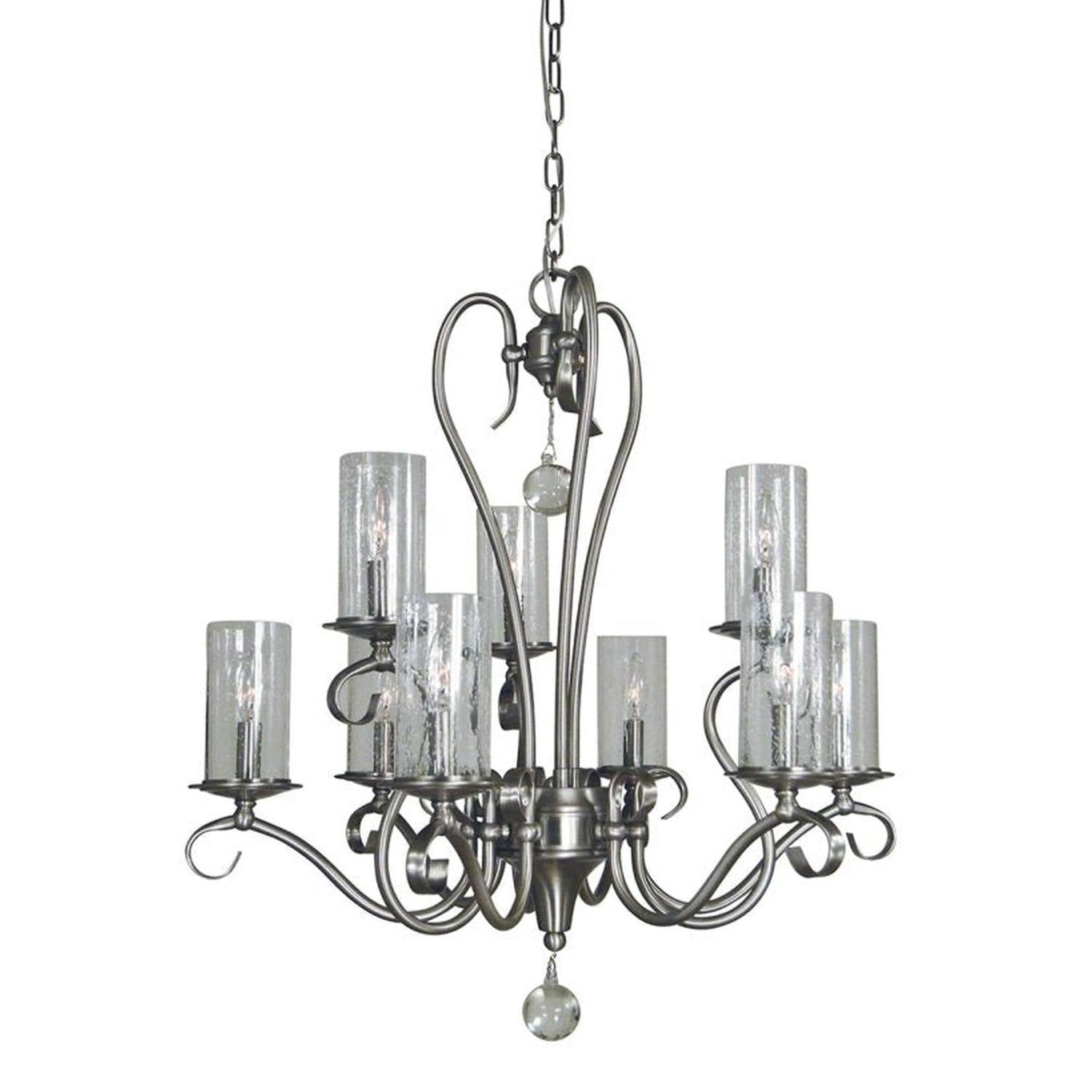 9-Light Ilsa Dining Chandelier - 5029 BN by Framburg