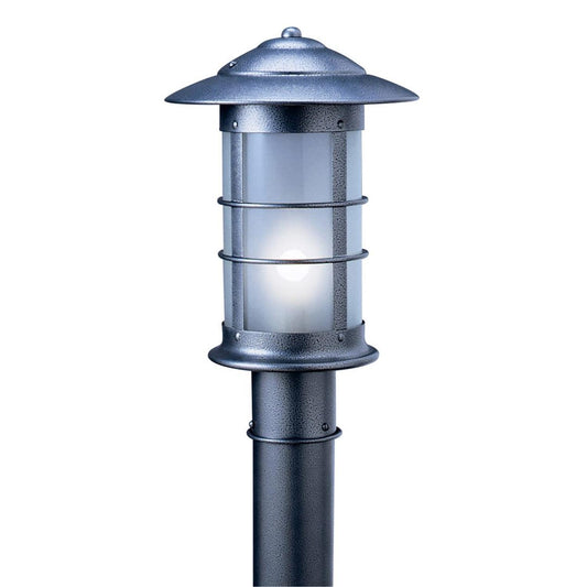 9″ Newport Long Body Post Mount Fixture - NP-9LF-S - Slate by Arroyo Craftsman