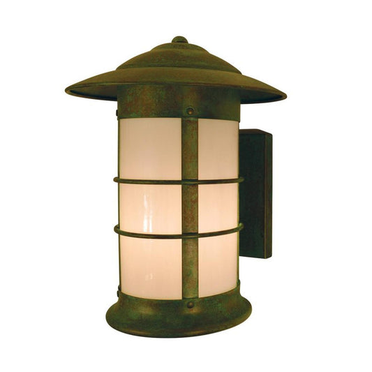 9″ Newport Long Body Sconce - NS-9LWO-VP - Verdigris Patina by Arroyo Craftsman