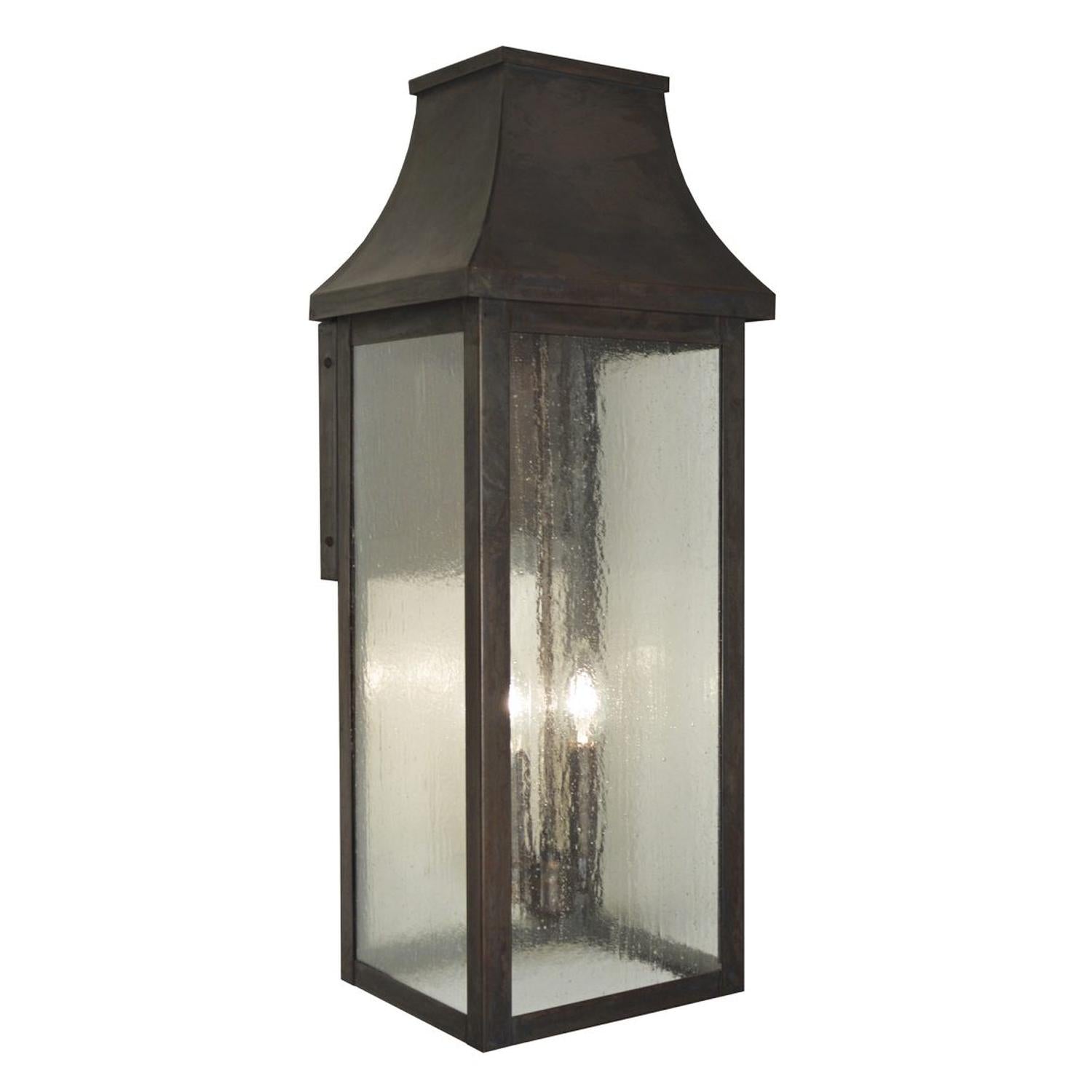 9″ Providence Long Body Flush Wall Mount - PRW-9CS-MB - Mission Brown by Arroyo Craftsman