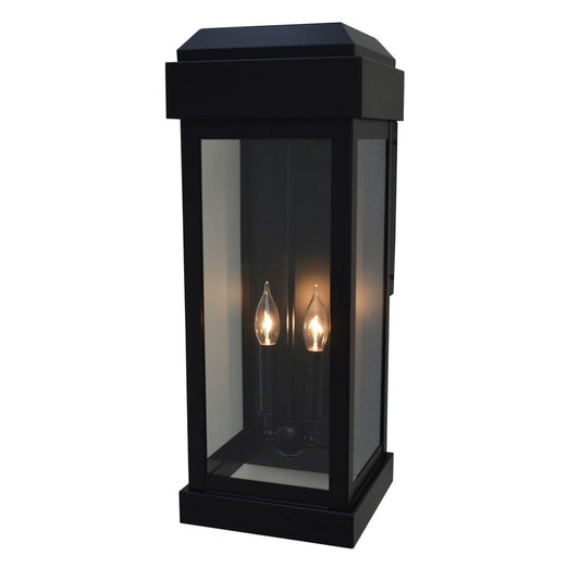 9″ Sydney Wall Mount - SYW-9CLR-BK - Satin Black by Arroyo Craftsman