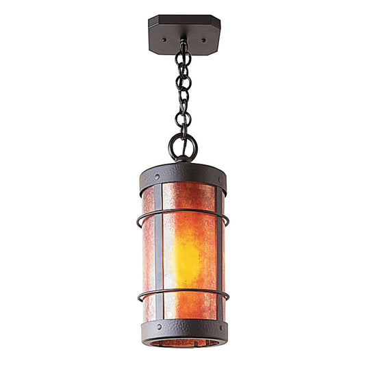 9″ Valencia Pendant – No Roof - VH-9NRM-BK - Satin Black by Arroyo Craftsman