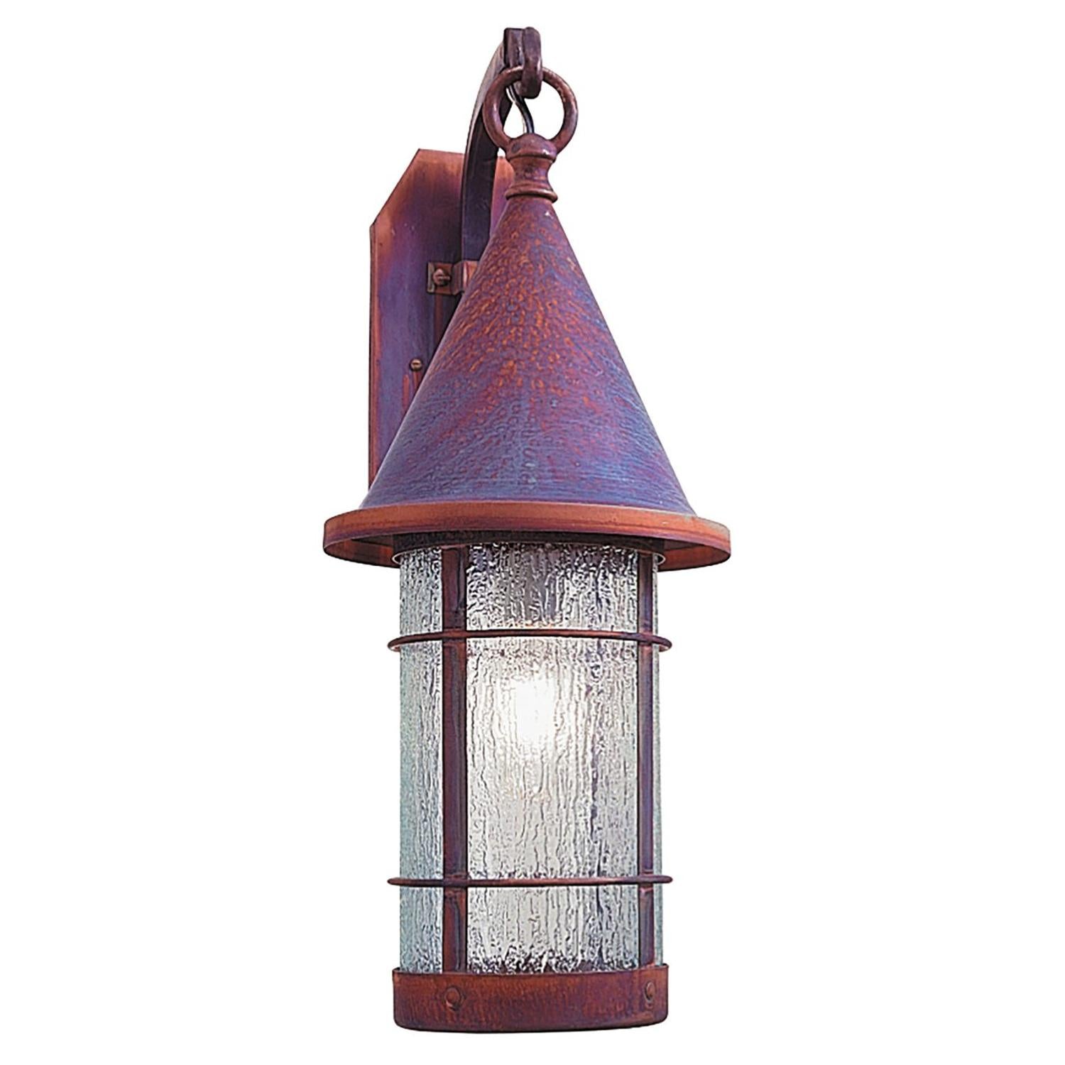 9″ Valencia Wall Mount - VB-9RM-RC - Raw Copper by Arroyo Craftsman