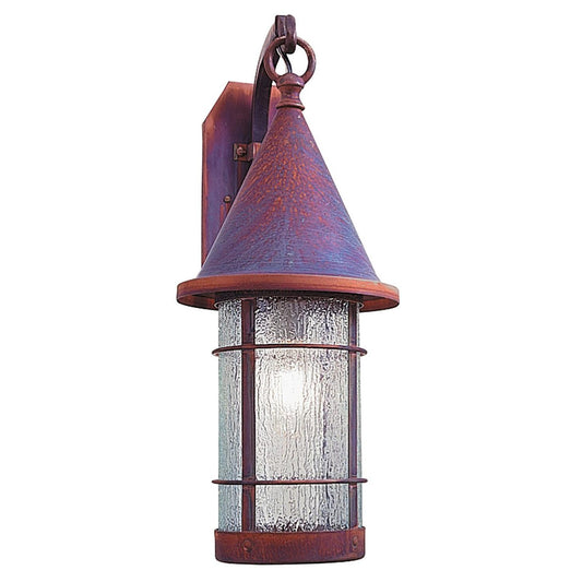 9″ Valencia Wall Mount - VB-9RM-RC - Raw Copper by Arroyo Craftsman