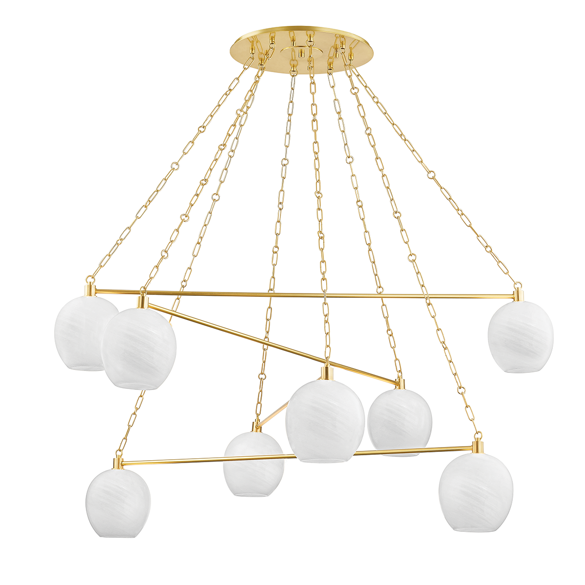 Asbury Park 8-Light Chandelier - 54.5"W x 26.25"H