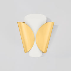 Savoie Sconce 9201 by Hudson Valley Lighting - Modern Wall Light in Aged Brass or Parchment