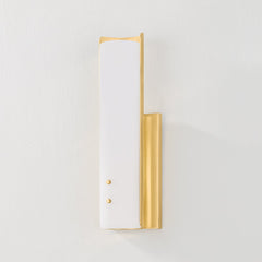 Lucio Sconce by Hudson Valley Lighting, Aged Brass Wall Light with Alabaster Shade, 450 Lumens
